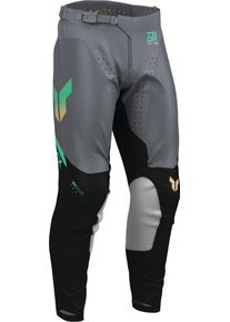 Thor Launchmode Air Raptor, textile pants , color: Grey/Black/Turquoise , size: 36
