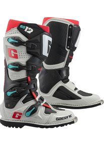 Gaerne SG-12 Enduro Gravel, boots , color: Grey/Black/Red/Turquoise , size: 43 EU
