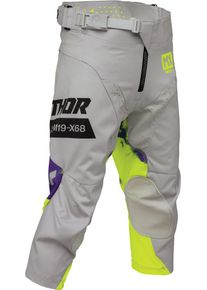 Thor Launchmode Bleach, textile pants youth , color: Grey/Neon-Yellow/Purple , size: 20