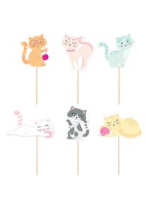 Z�pichy na dort Ko�ky 6 ks