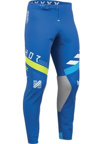 Thor Sportmode Synth, textile pants , color: Blue/Neon-Yellow/Light Blue/White , size: 32