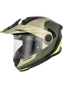 Acerbis Rider Graphic, flip up helmet , color: White/Black , size: L