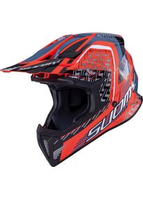 Suomy X-Wing Motley, motocross helmet , color: Black/Red/Grey/White , size: M