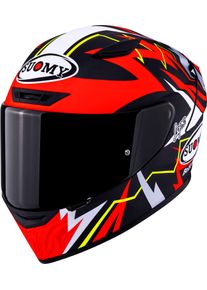 Suomy Track-1 Sam Lowes Replica 2025, full face helmet , color: Matt Red/Black/White/Yellow , size: XXL