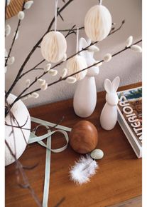 Dekorativn&iacute; předmět - velikonočn&iacute; vaj&iacute;čka se vzhledem dřeva (3 ks v balen&iacute;) | B&eacute;žov&aacute; | Vel. Onesize | bonprix