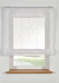 Průhledn&aacute; řas&iacute;c&iacute; roleta s potiskem a recyklovan&yacute;m polyesterem | B&iacute;l&aacute; | Vel. 1 (v/&scaron;: 140/60 cm) | bonprix