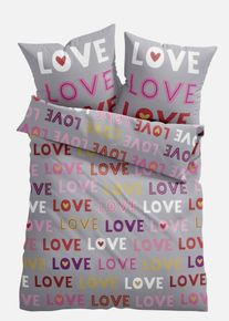 Povlečen&iacute; s květovan&yacute;m dez&eacute;nem | &Scaron;ed&aacute; | Vel. 135x200 cm | bonprix