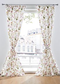 Neprůhledn&yacute; z&aacute;věs včetně řasic&iacute; p&aacute;sky (1 ks v balen&iacute;) | B&eacute;žov&aacute; | Vel. 145x135 cm | bonprix