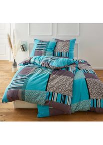 Žerzejov&eacute; povlečen&iacute; | Modr&aacute; | Vel. 135x200 cm | 100% bavlna| bonprix