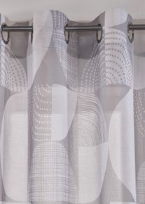 Z&aacute;clona s recyklovan&yacute;m polyesterem s potiskem (1 ks v balen&iacute;) | B&iacute;l&aacute; | Vel. 145x135 cm | bonprix