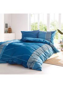 Povlečen&iacute; z linonu | Modr&aacute; | Vel. 135x200 cm | 100% bavlna| bonprix