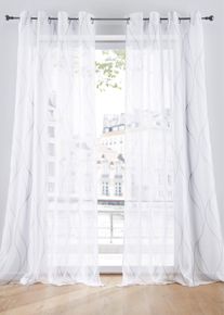 Z&aacute;clona s vlnami tak&eacute; extra dlouh&aacute; (1 ks v balen&iacute;) | B&iacute;l&aacute; | Vel. 145x144 cm | bonprix