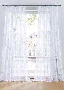 Z&aacute;clona s vlnami tak&eacute; extra dlouh&aacute; (1 ks v balen&iacute;) | B&iacute;l&aacute; | Vel. 145x144 cm | bonprix