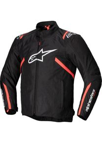 Alpinestars T-SPS V2, textile jacket waterproof , color: Black/White/Neon-Red , size: S