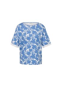 Tchibo - Mikina s potiskem - pro ženy - vel. S 36/38 - barva: modr&aacute;/květovan&yacute;