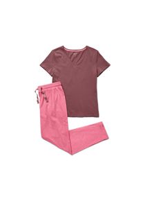 Tchibo - Pyžamo - pro ženy - vel. XL 48/50 - barva: růžov&aacute;/s potiskem