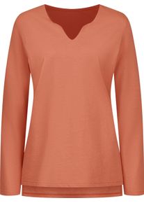 Damske Tričko s dlouh&yacute;m ruk&aacute;vem s bočn&iacute;mi rozparky pap&aacute;jov&aacute; ,velikost 56