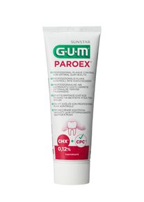 GUM PAROEX gelov&aacute; zubn&iacute; pasta (CHX 0,12 % + CPC 0,05 %), 75 ml