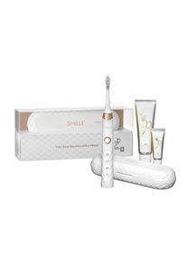 SMILLE Sonic Brush - Pr&eacute;miov&yacute; sonick&yacute; kart&aacute;ček s k&oacute;nick&yacute;mi vl&aacute;kny SANGI, b&iacute;l&yacute;