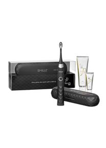 SMILLE Sonic Brush - Pr&eacute;miov&yacute; sonick&yacute; kart&aacute;ček s k&oacute;nick&yacute;mi vl&aacute;kny SANGI, čern&yacute;