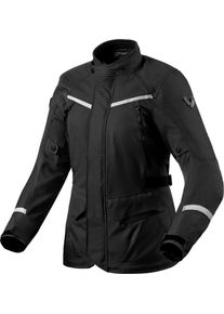 Revit Voltiac 3 H2O, textile jacket waterproof women , color: Black/Light Grey , size: 36