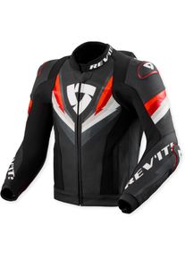 Revit Quantum 3 Pro, leather jacket , color: Black/White/Red , size: 54