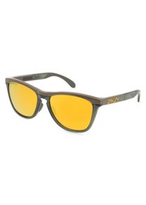 Oakley 0OO9503 FROGSKINS RANGE XL | unisex slunečn&iacute; br&yacute;le | Kulat&yacute; | Obruba: Plast Zelen&aacute; | Barva čoček: Žlut&aacute; Celobarevn&eacute;