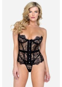 Čern&yacute; krajkov&yacute; korzet Fantasy