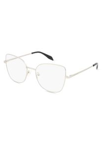 Alexander McQueen AM0416O unisex br&yacute;le | Obruba: kočič&iacute; tvar, kov, stř&iacute;brn&aacute;
