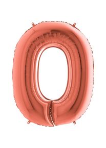 Bal�nek f�liov� ��slo 0 r��ov� zlato 102 cm