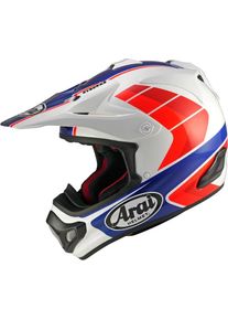 Arai MX-V EVO Jump, motocross helmet , color: White/Blue/Red , size: M