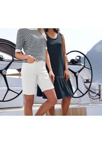 Tchibo - Dž&iacute;nov&eacute; bermudy colored &ndash; Fit &raquo;Lea&laquo; - pro ženy - vel. 38 - barva: b&iacute;l&aacute;