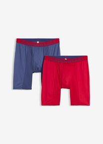 Dlouh&eacute; přil&eacute;hav&eacute; boxerky (2 ks v balen&iacute;) | Modr&aacute; | Vel. 9 (3XL) | bonprix