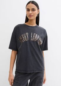 Oversize tričko z měkk&eacute; bavlněn&eacute; směsi | Čern&aacute; | Vel. 32/34 (XS) | bonprix