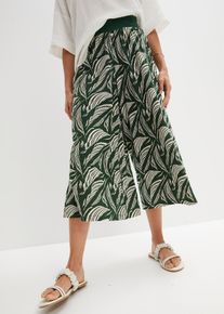 Žerzejov&eacute; kalhoty ze směsi bavlny a visk&oacute;zy | Zelen&aacute; | Vel. 56/58 (3XL) | bonprix