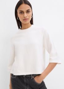 Oversize pleten&eacute; triko | B&iacute;l&aacute; | Vel. 36/38 (S) | bonprix