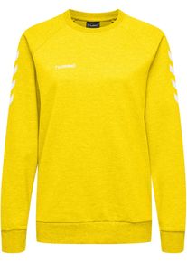 Hummel Ženy Sportovn&iacute; mikina žlut&aacute; / b&iacute;l&aacute; XL