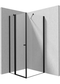 DEANTE Sprchov&yacute; kout Kerria Plus čern&aacute;, čtvercov&aacute;, 90x90 cm KKNNU09S09