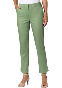 Damske Kalhoty s pajetkami na doln&iacute;m lemu eukalypt ,velikost 24