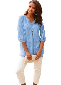 Damske Dlouh&aacute; halenka nebesky modr&aacute; ,velikost 46