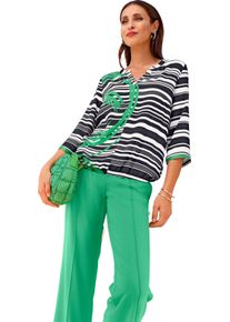 Damske Navl&eacute;kac&iacute; halenka s gumou v doln&iacute;m lemu b&iacute;l&aacute;-tr&aacute;vově zelen&aacute;-potisk ,velikost 48