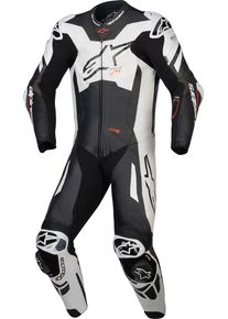 Alpinestars GP Plus V4 Sprint, leather suit 1pcs. , color: Black/White/Neon-Red , size: 62