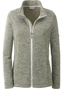 Damske Bunda z fleecov&eacute;ho &uacute;pletu s kapsami ve &scaron;vu r&aacute;kosov&aacute;-mel&iacute;r ,velikost 54