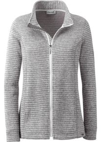 Damske Bunda z fleecov&eacute;ho &uacute;pletu s kapsami ve &scaron;vu světle&scaron;ed&aacute;-mel&iacute;r ,velikost 50