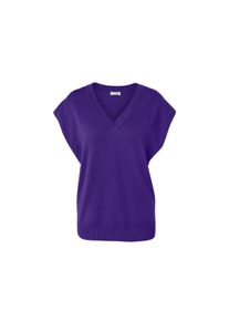 Tchibo - Svetr z jemn&eacute;ho &uacute;pletu s kr&aacute;tk&yacute;m ruk&aacute;vem - pro ženy - vel. M 40/42 - barva: fialov&aacute;