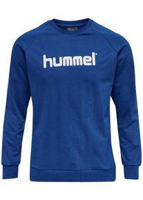 Hummel Ženy Sportovn&iacute; mikina modr&aacute; / b&iacute;l&aacute; S