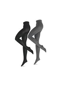 Tchibo - Pleten&eacute; punčoch&aacute;če - pro ženy - vel. L 44/46 - barva: čern&aacute;