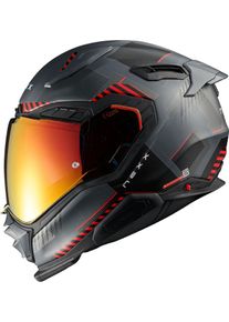 Nexx X.WST3 Fluence, full face helmet , color: Matt Black/Grey/Red , size: M