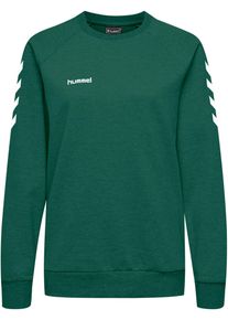 Hummel Ženy Sportovn&iacute; mikina tmavě zelen&aacute; / b&iacute;l&aacute; XXL