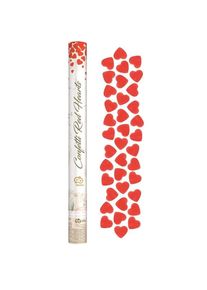 KONFETY vyst�elovac� pap�rov� srd��ka �erven� 60cm
